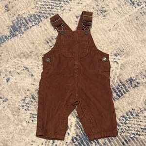 Brown Corduroy Baby Overalls